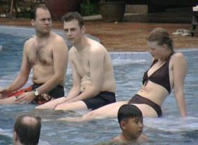 Roland Heilijgers, Marcel Beckers and Sabien Canton planning their next move...