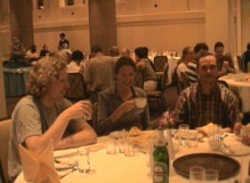 Another buffet for Evert Jan Wever, Wietske Lambert and Steve McClain.