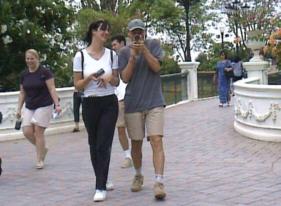 Yvonne van de Pol and Jeroen Th� sneaking up on the photographer.