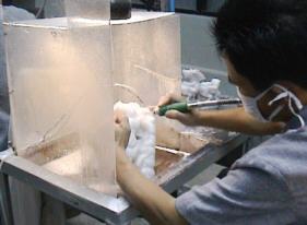 Gem handicraft at Sankhampaeng.