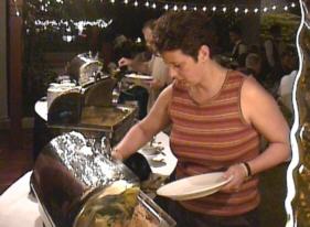 Hilde Denissen scraping the last bits together.