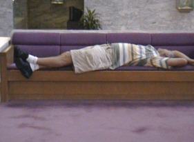 Steef Volp getting mentally ready for the night.