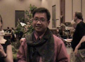 Alwyn showing off his dancing skills.