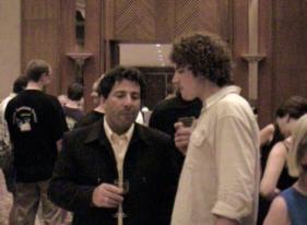 Jules van Hessen and Ries Schellekens evaluating the recent Tuba solo.