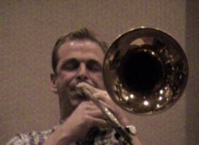 Paul Prikken on trombone.
