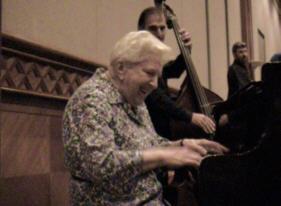 Riek van de Donk jams the night away.