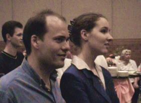 Roland Heijligers and Chantal Bakker paying attention (for once ...).