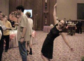 The ever fabulous Saskia Luyendijk in a rather frivolous pose.