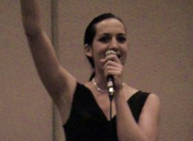 Evita vd Pol making the (official) band singer rather nervous.