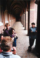 Net als in Thailand buiten pauzeren, nu is het alleen wat kouder buiten.