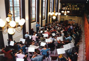 Het totale PSO past maar net in de repetitieruimte.