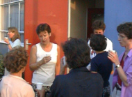 Tijdens de pauze kon nog genoten worden van de zon...